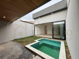 Casa nova com piscina e três quartos no bairro Jardim Boer em Americana-SP 1